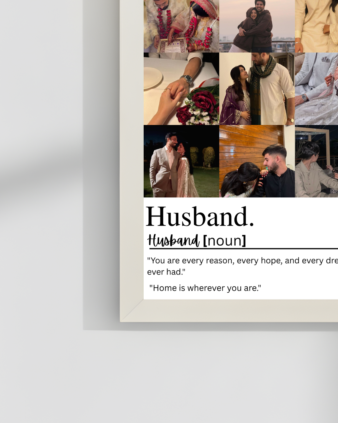 Customize Anniversary Relation frame Best Gift for loved ones| Size 8x12 inches