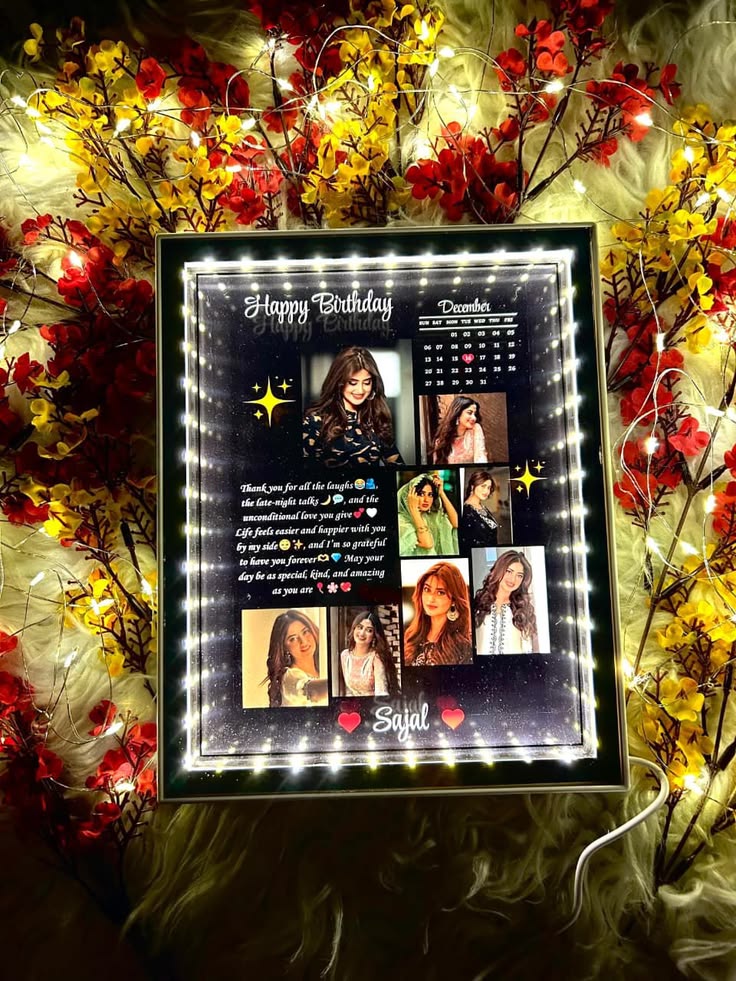 2 in 1 3D customized Magic Mirror Frame | Mirror light Photo frame | Birthday Gift