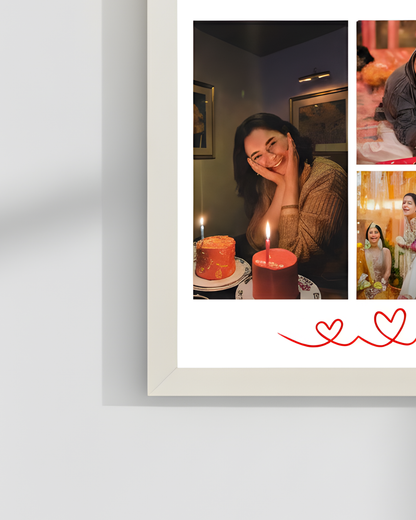 Customize Best Friend Birthday frame | White frame