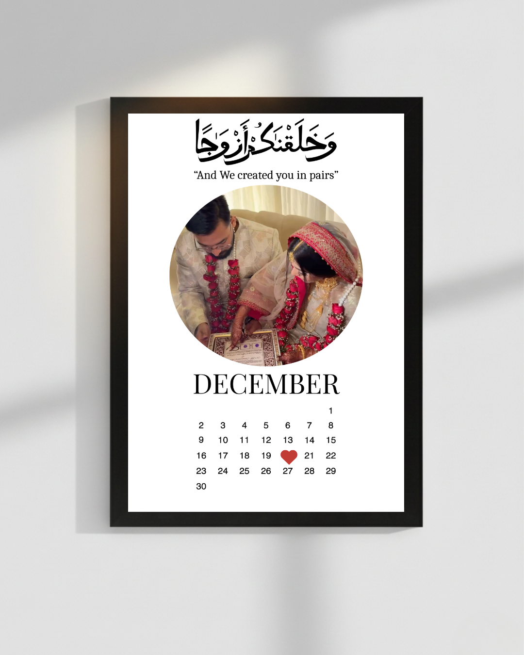 Customize Anniversary frame Best Gift for loved ones| Size 8x12 inches