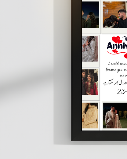 Customize Anniversary frame Best Gift for loved ones| Size 8x12 inches