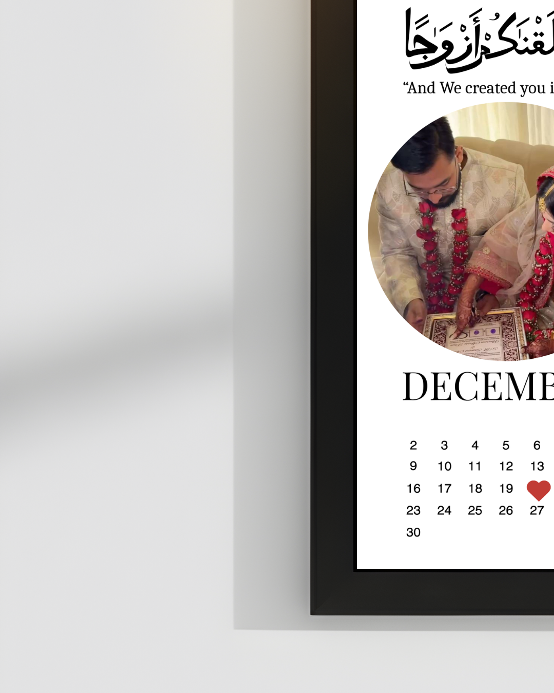 Customize Anniversary frame Best Gift for loved ones| Size 8x12 inches