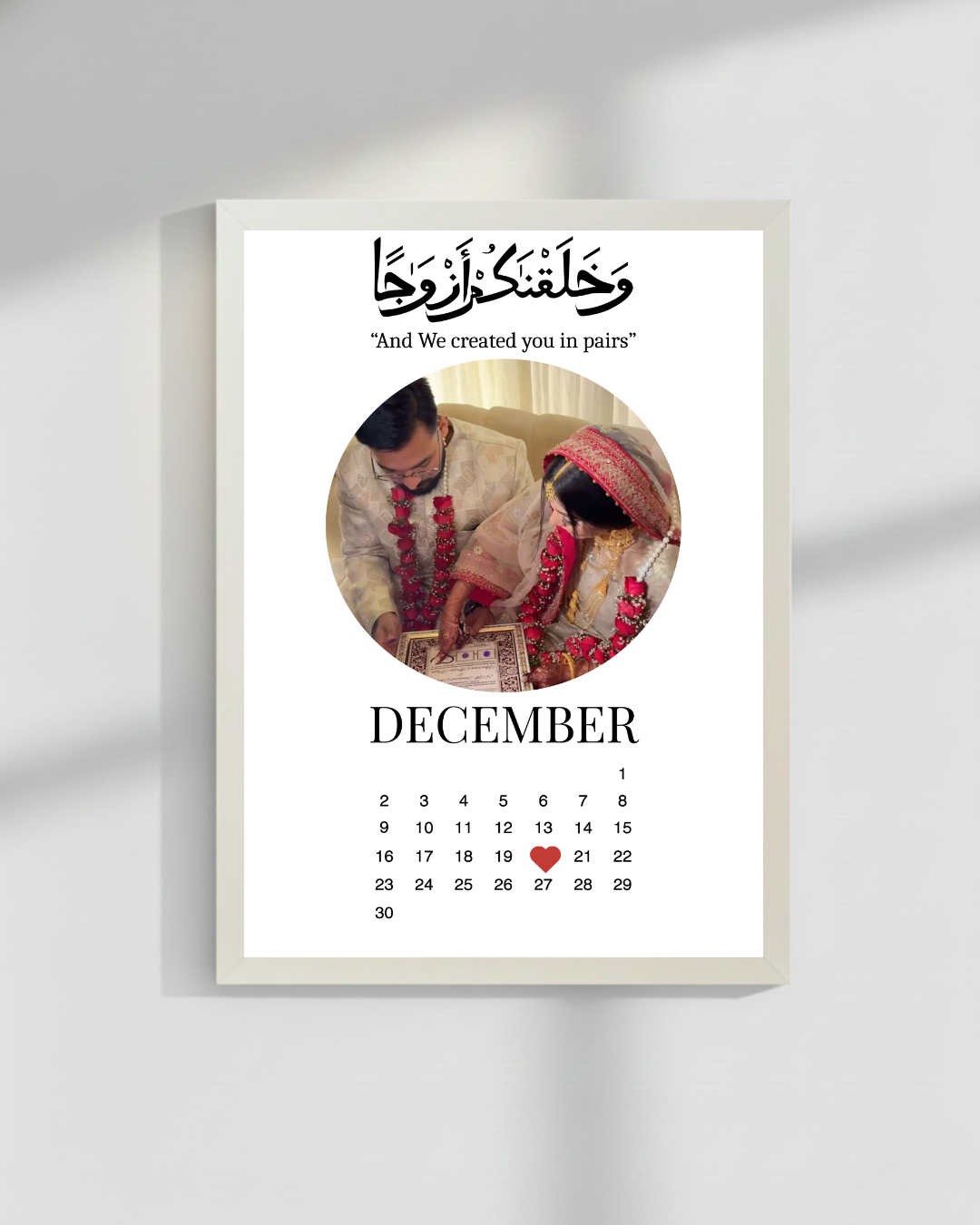 Customize Anniversary frame Best Gift for loved ones| Size 8x12 inches