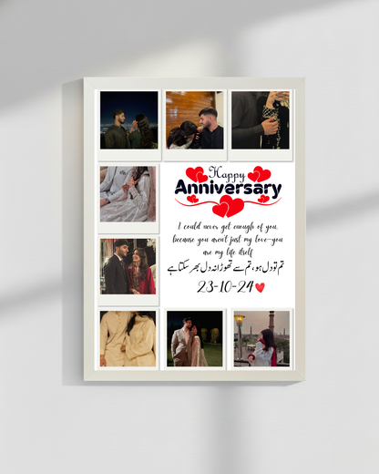 Customize Anniversary frame Best Gift for loved ones| Size 8x12 inches