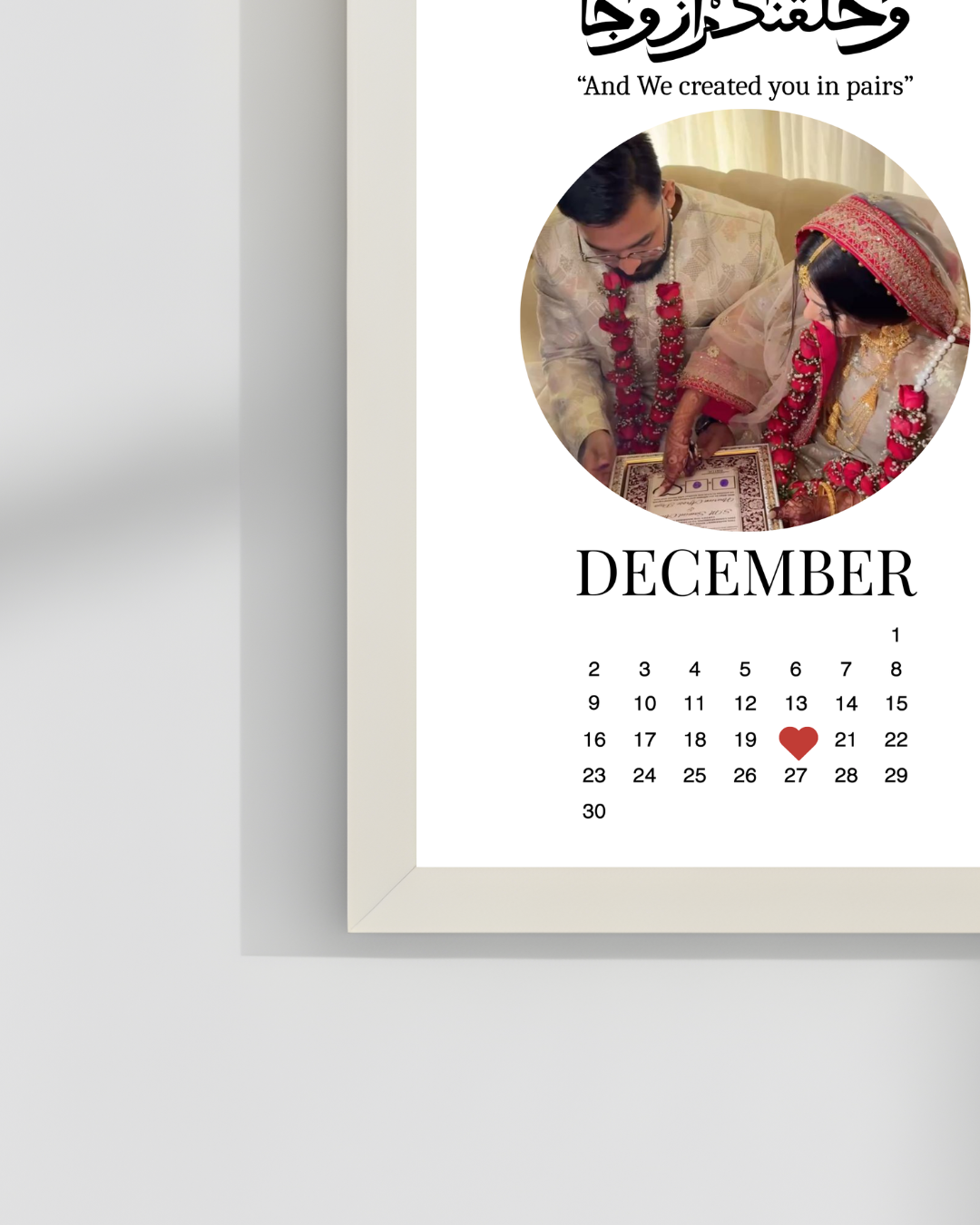 Customize Anniversary frame Best Gift for loved ones| Size 8x12 inches