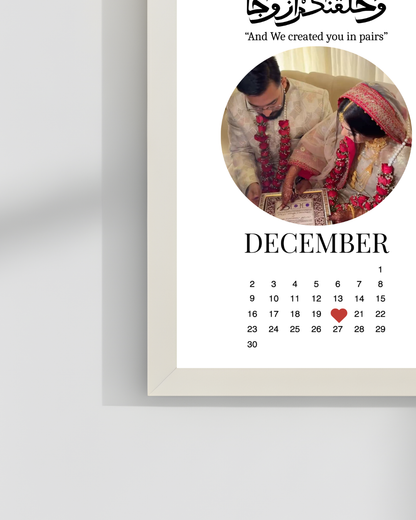 Customize Anniversary frame Best Gift for loved ones| Size 8x12 inches