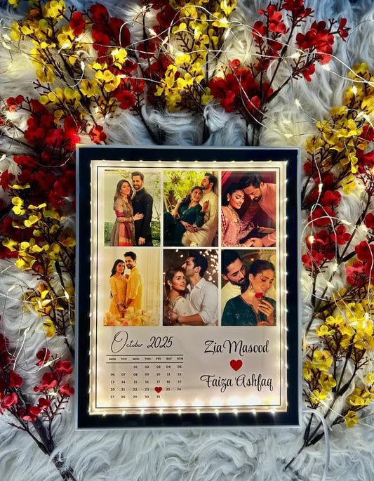 2 in 1 3D customized Magic Mirror Frame | Mirror light Photo frame | Birthday/Anniversary Gift